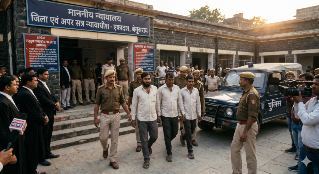 बेगूसराय न्यायालय परिसर या न्याय का प्रतीक